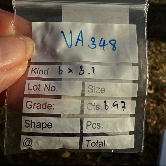 6.97ct Natural Purple Amethyst Trillion Cut Lot - Picture 4 of 17